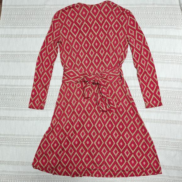 Vintage Diane Von Furstenberg Silk Wrap Dress Size 6 Neiman Marcus Exclusive - Picture 2 of 6